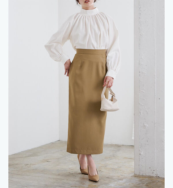 ur's「シガレットタイトスカート」|スカート|キャメル