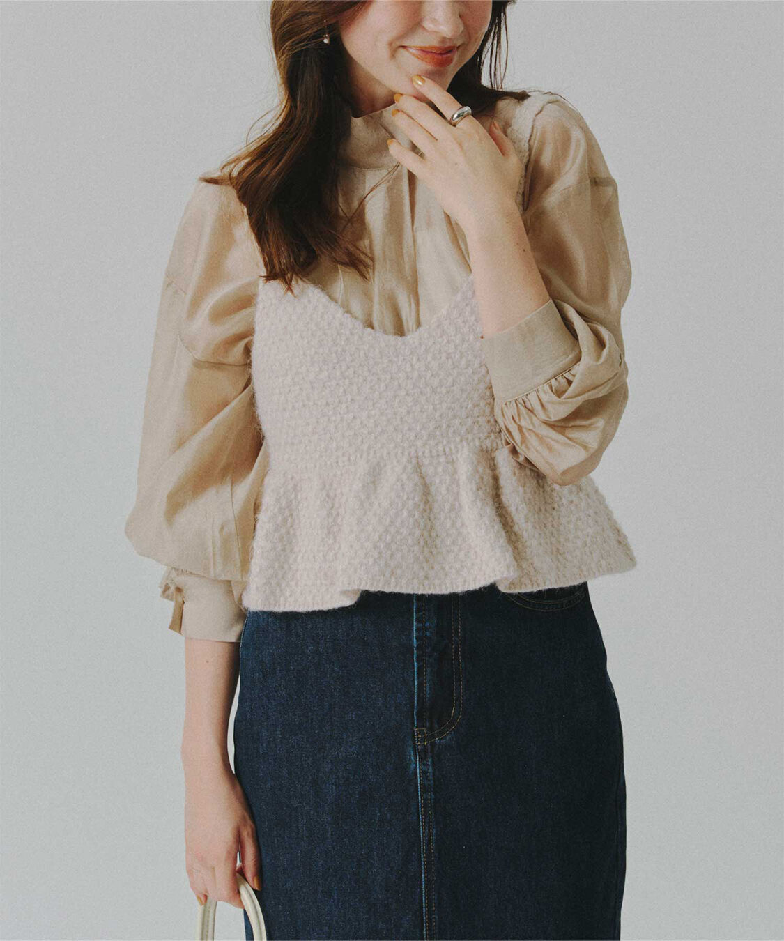 titivate「ペプラムニットビスチェ」|ニット・セーター|