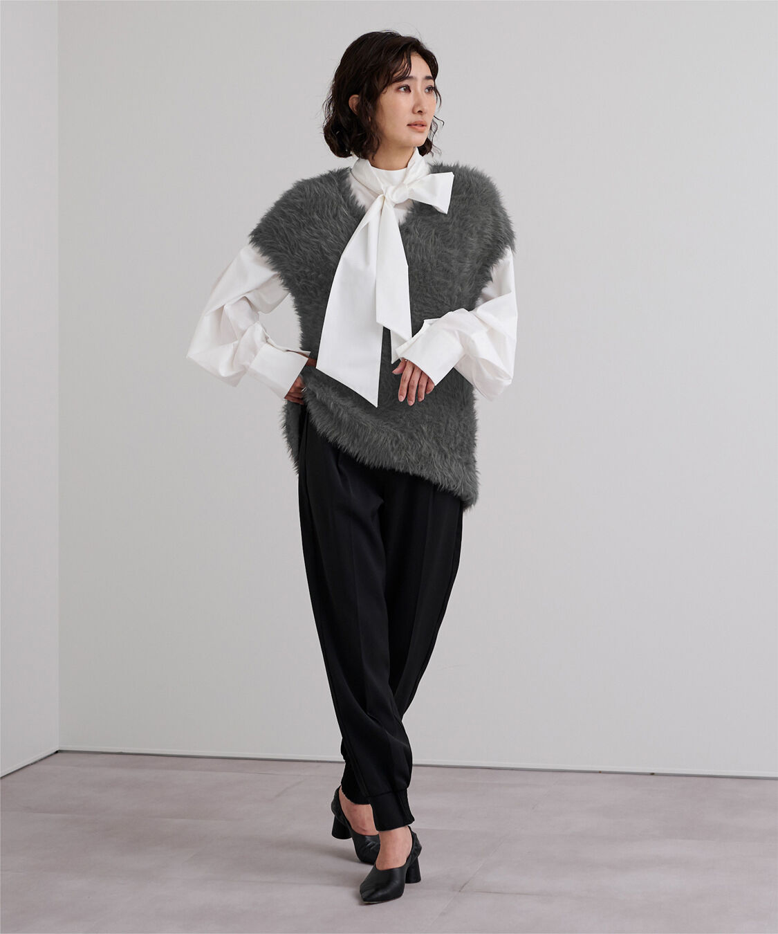 ur's「シャギーニットベスト」|ニット・セーター|