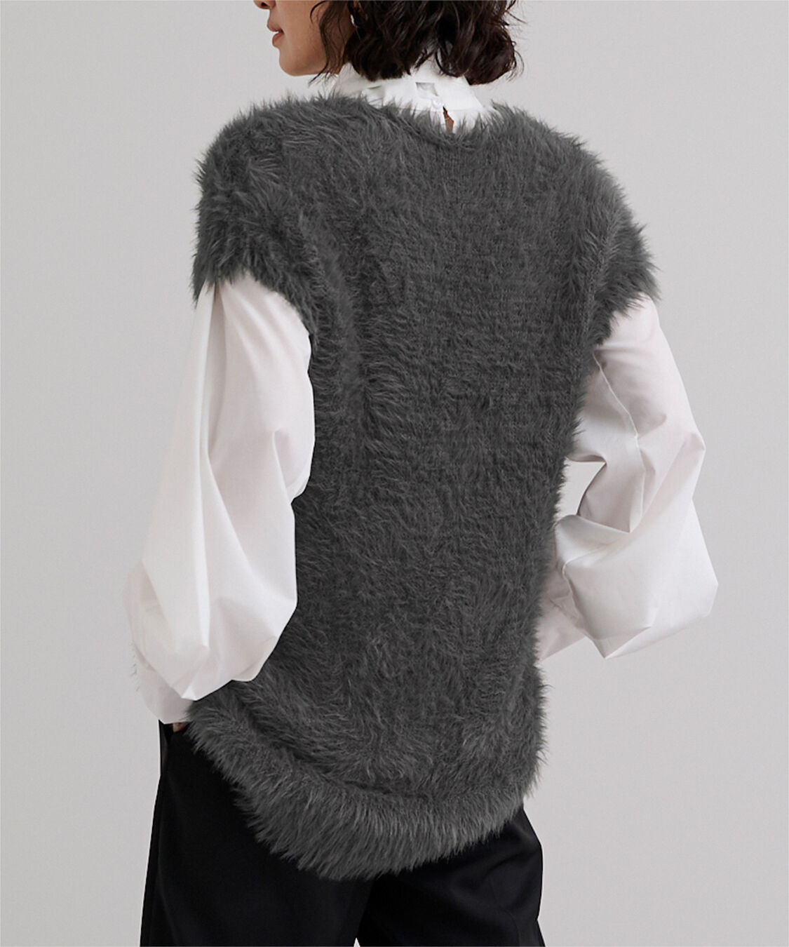 ur's「シャギーニットベスト」|ニット・セーター|