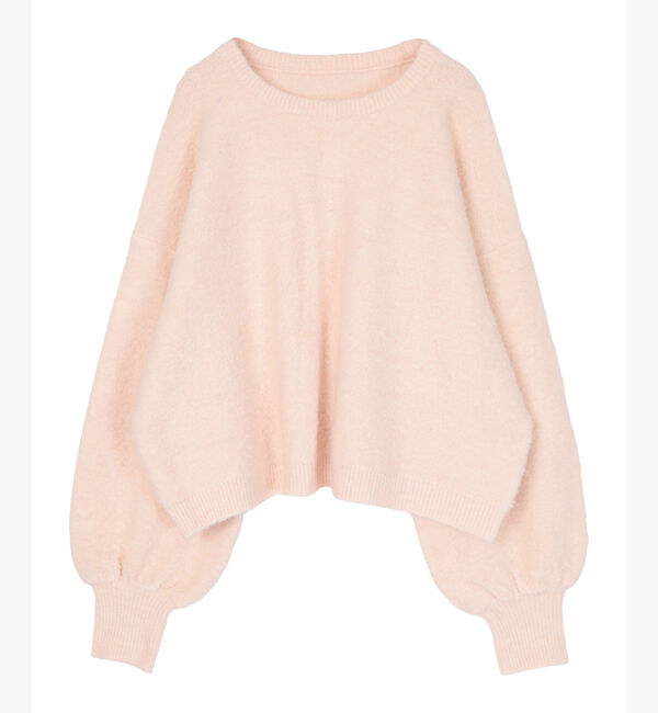 ur's「【星玲奈さんコラボアイテム】ウールブレンドクロップドクルーネックニット」|ニット・セーター|