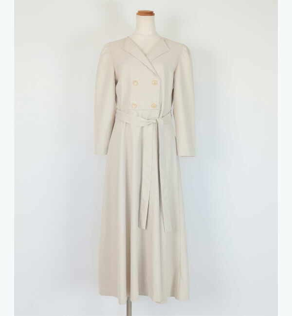 ur's「【星玲奈さんコラボアイテム】ベルト付パフスリーブトレンチワンピース」|ワンピース|
