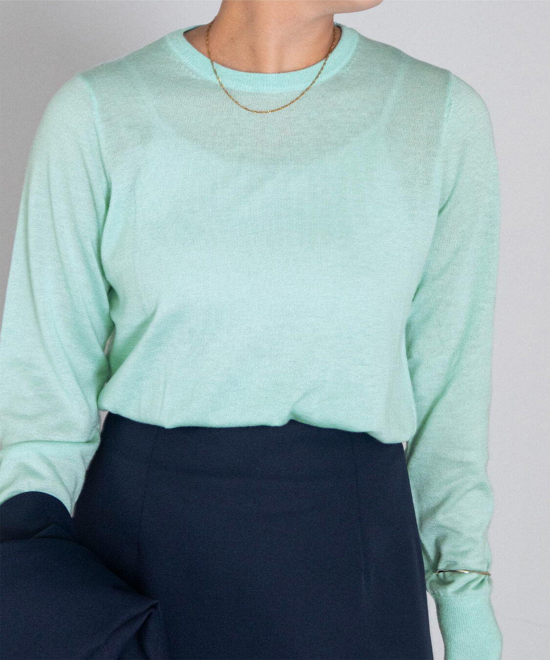 ur's「クルーネックハイゲージニット」|ニット・セーター|