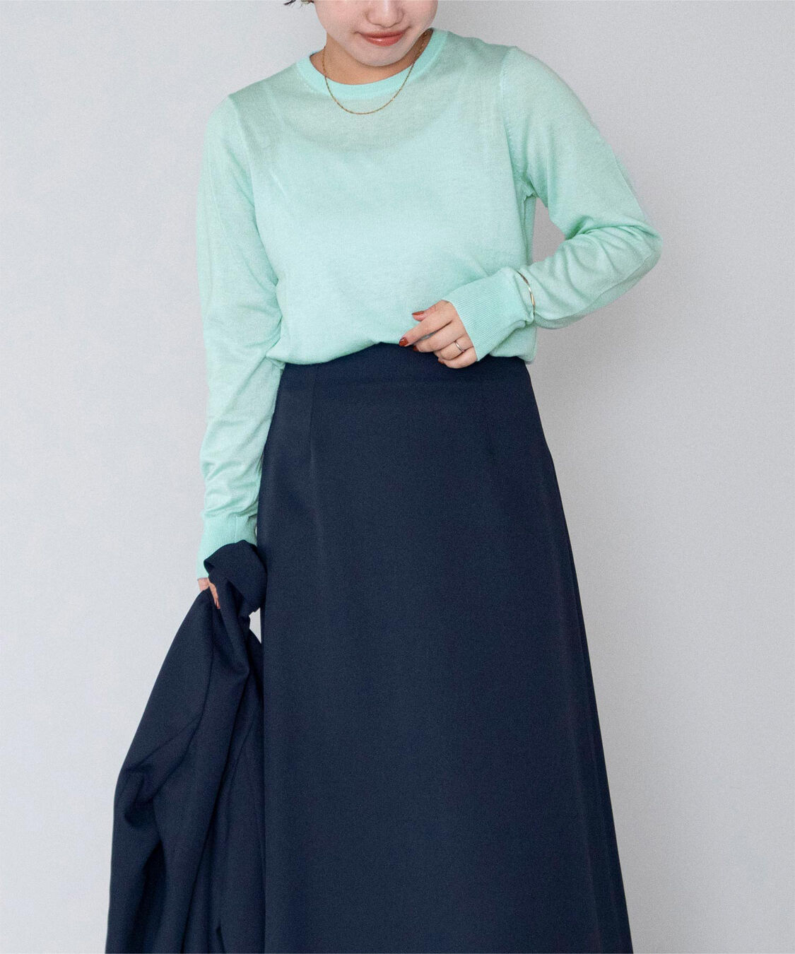 ur's「クルーネックハイゲージニット」|ニット・セーター|