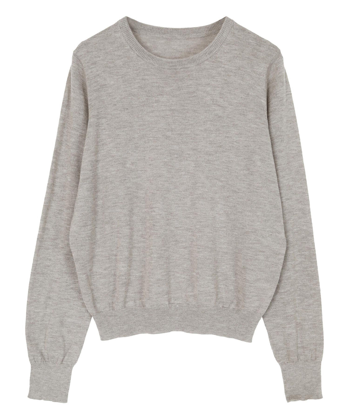 ur's「クルーネックハイゲージニット」|ニット・セーター|杢グレー