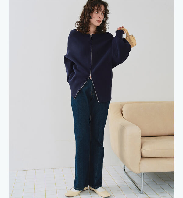 titivate「ダブルファスナーオーバーサイズニットプルオーバー」|ニット・セーター|