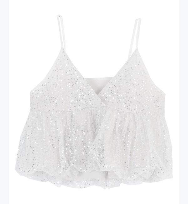 titivate「ヘムバルーンスパンコールキャミソールビスチェ」|キャミソール|
