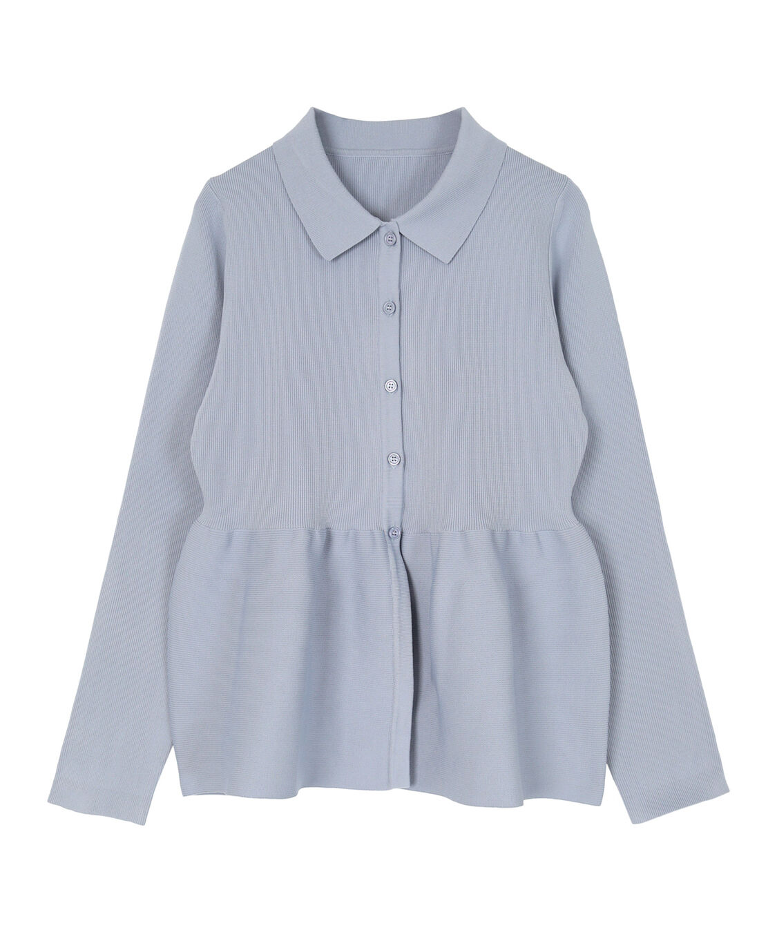 ur's「ウエストペプラムポロニットカーディガン」|ニット・セーター|