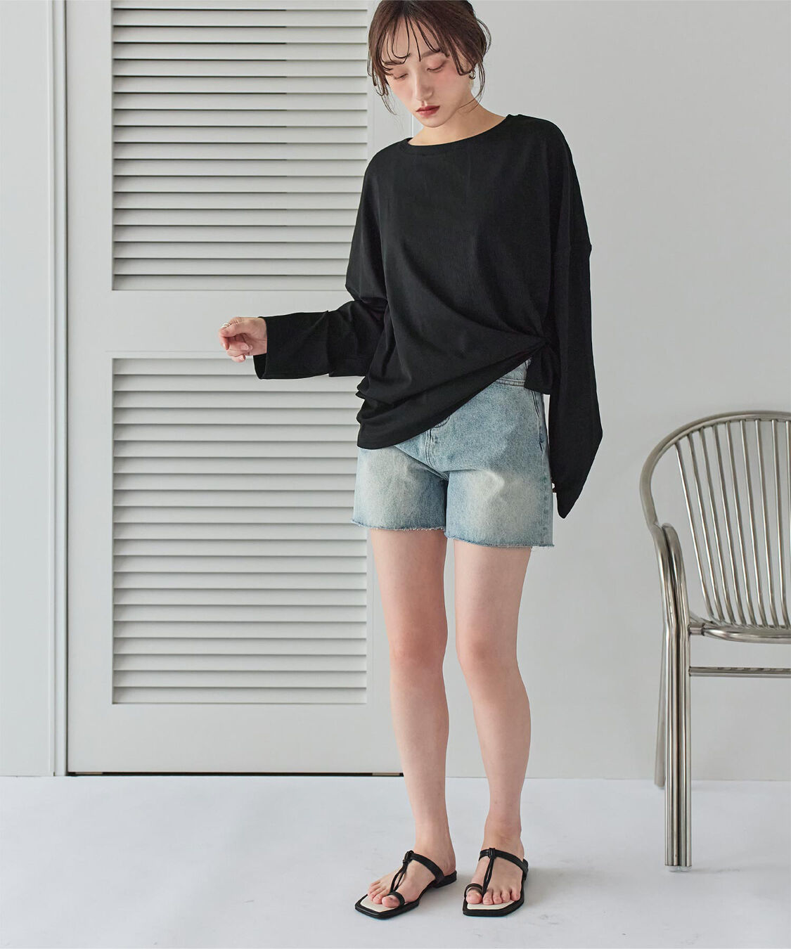 SEA DRESS「サイドスリットトップス/ラッシュガード」|ビキニトップス|