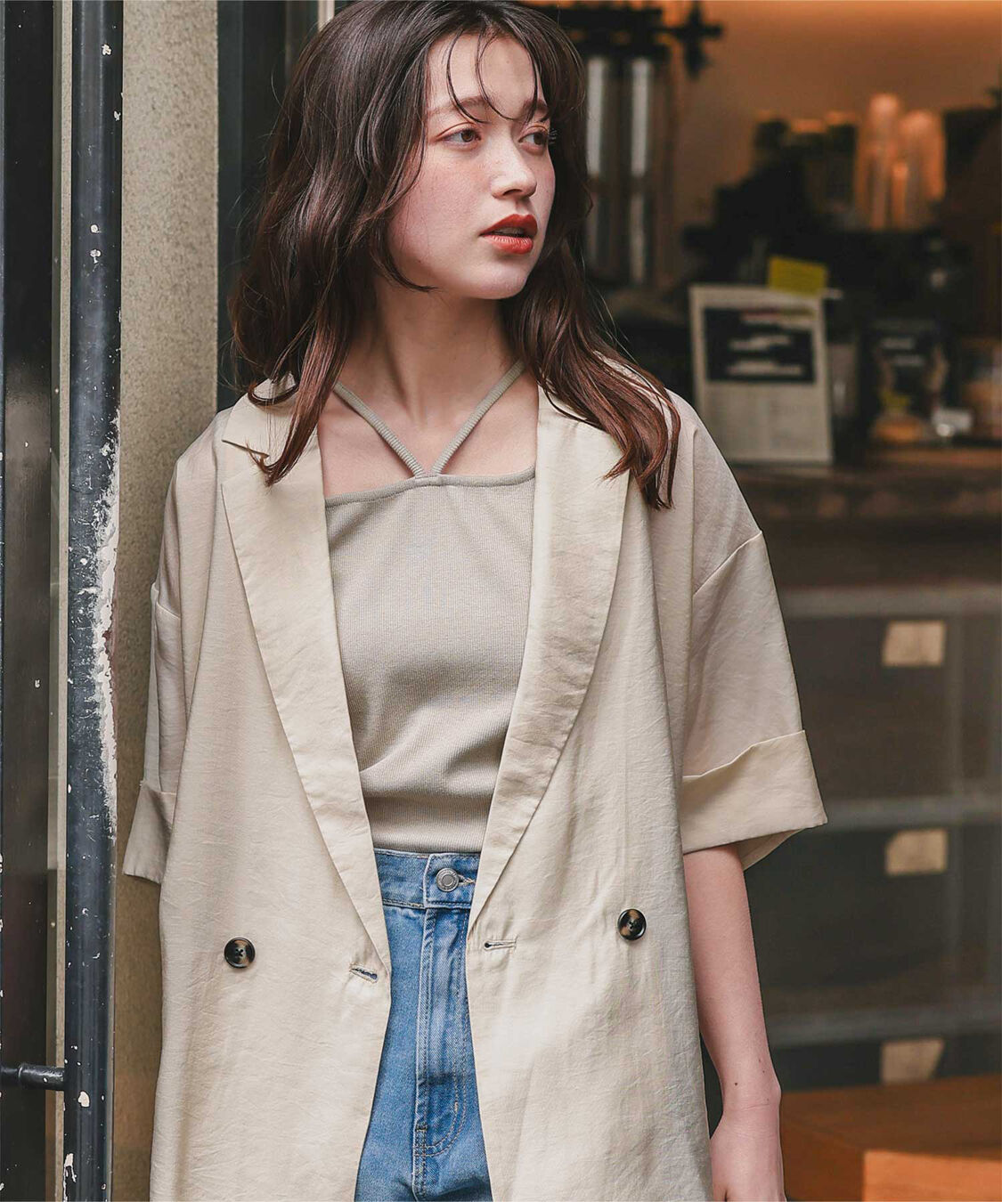 titivate「前後2wayデザインリブタンクトップ」|タンクトップ|