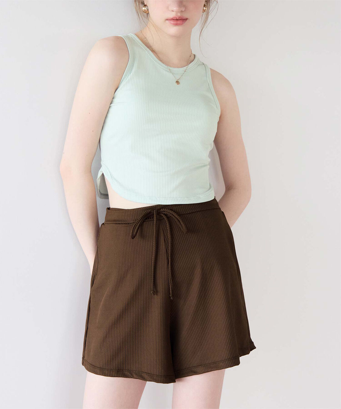 SEA DRESS「3点セット/ショートパンツ&times;タンクトップビキニ/水着」|ビキニ|