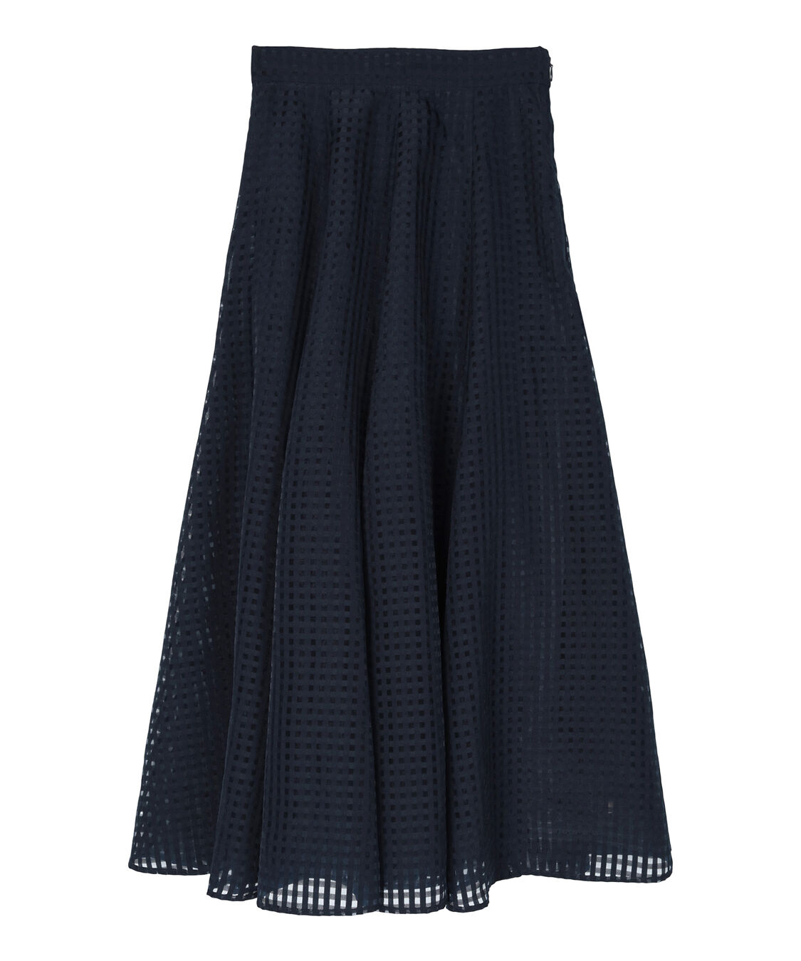 ur's「シアーギンガムチェックフレアスカート」|スカート|