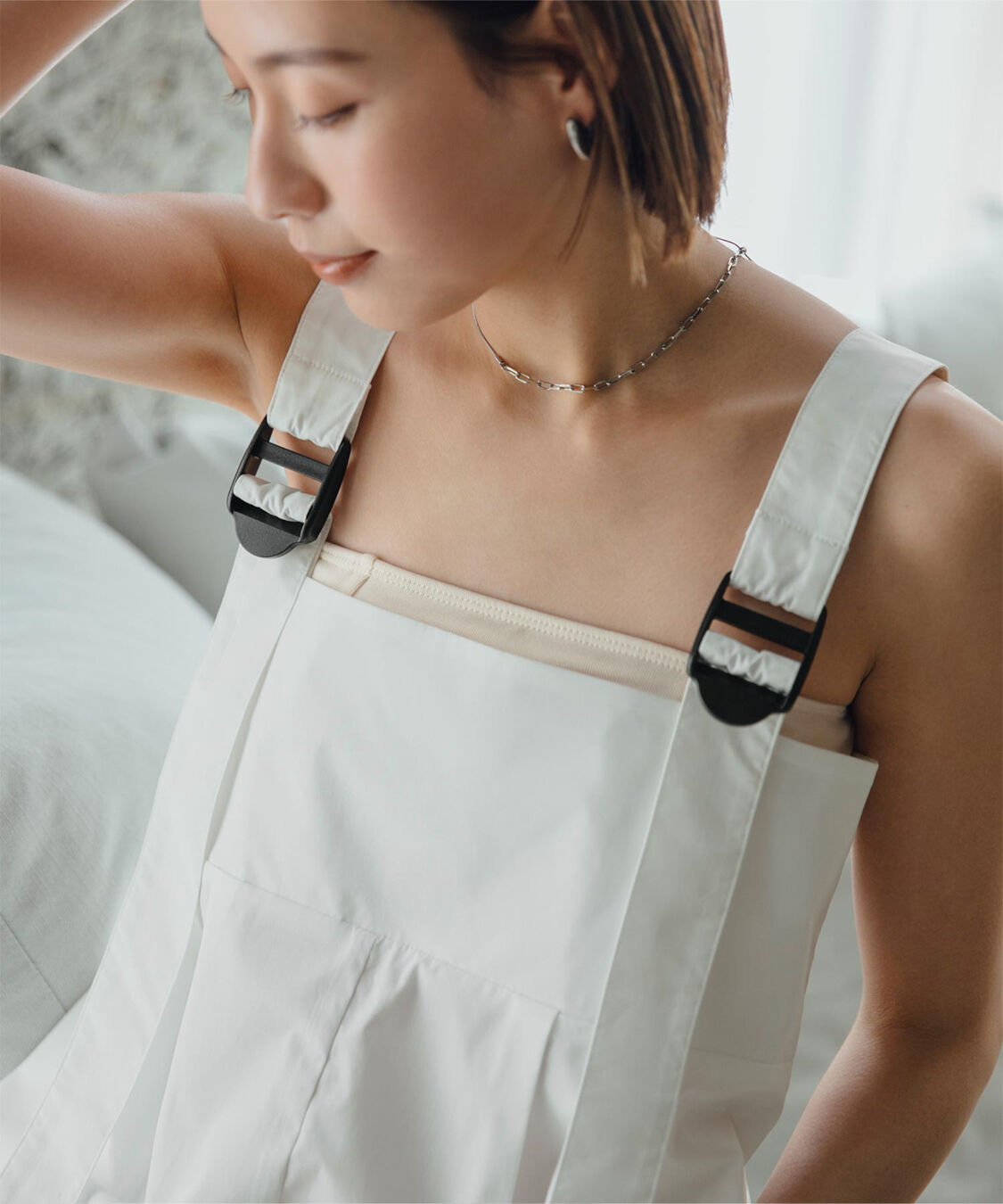 ur's「【黒川翼さんコラボアイテム】撥水素材サロペット/ラッシュガード」|コンビネゾン|