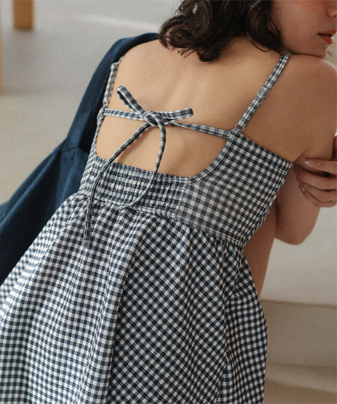 titivate「ペプラムギャザーデザインビスチェビキニ」|ビキニ|