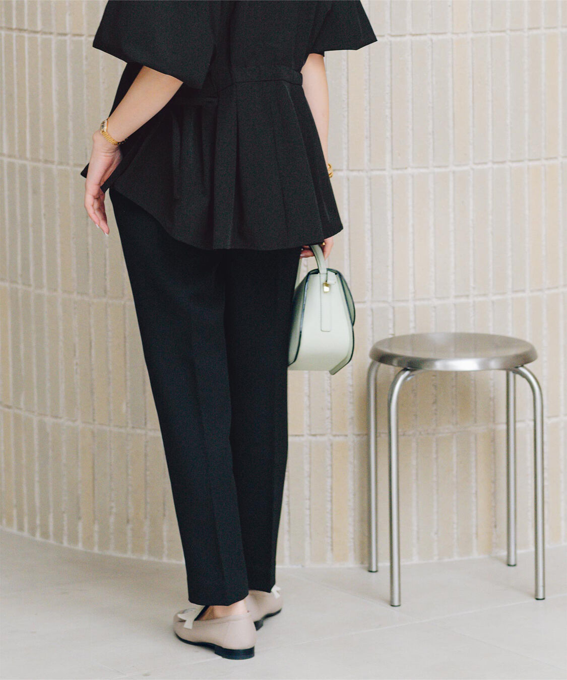 ur's「【星玲奈さんコラボアイテム】ハイウエストスリムパンツ」|スラックス|