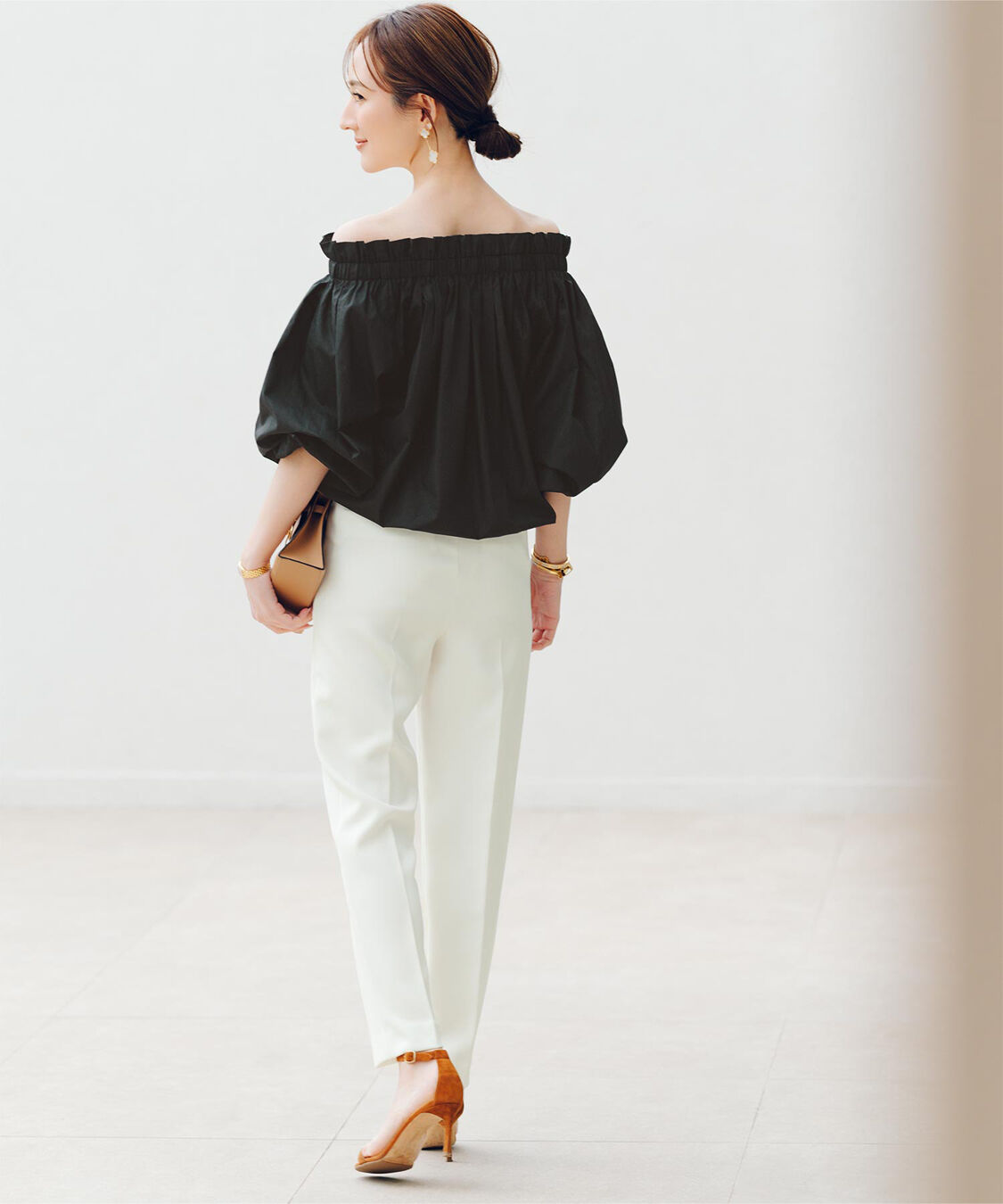 ur's「【星玲奈さんコラボアイテム】ハイウエストスリムパンツ」|スラックス|