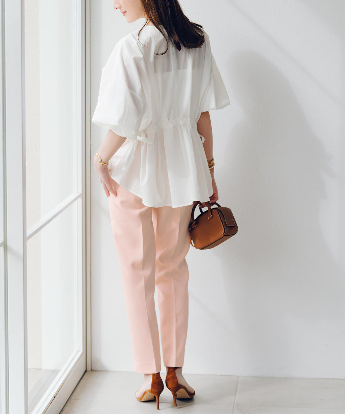 ur's「【星玲奈さんコラボアイテム】ハイウエストスリムパンツ」|スラックス|