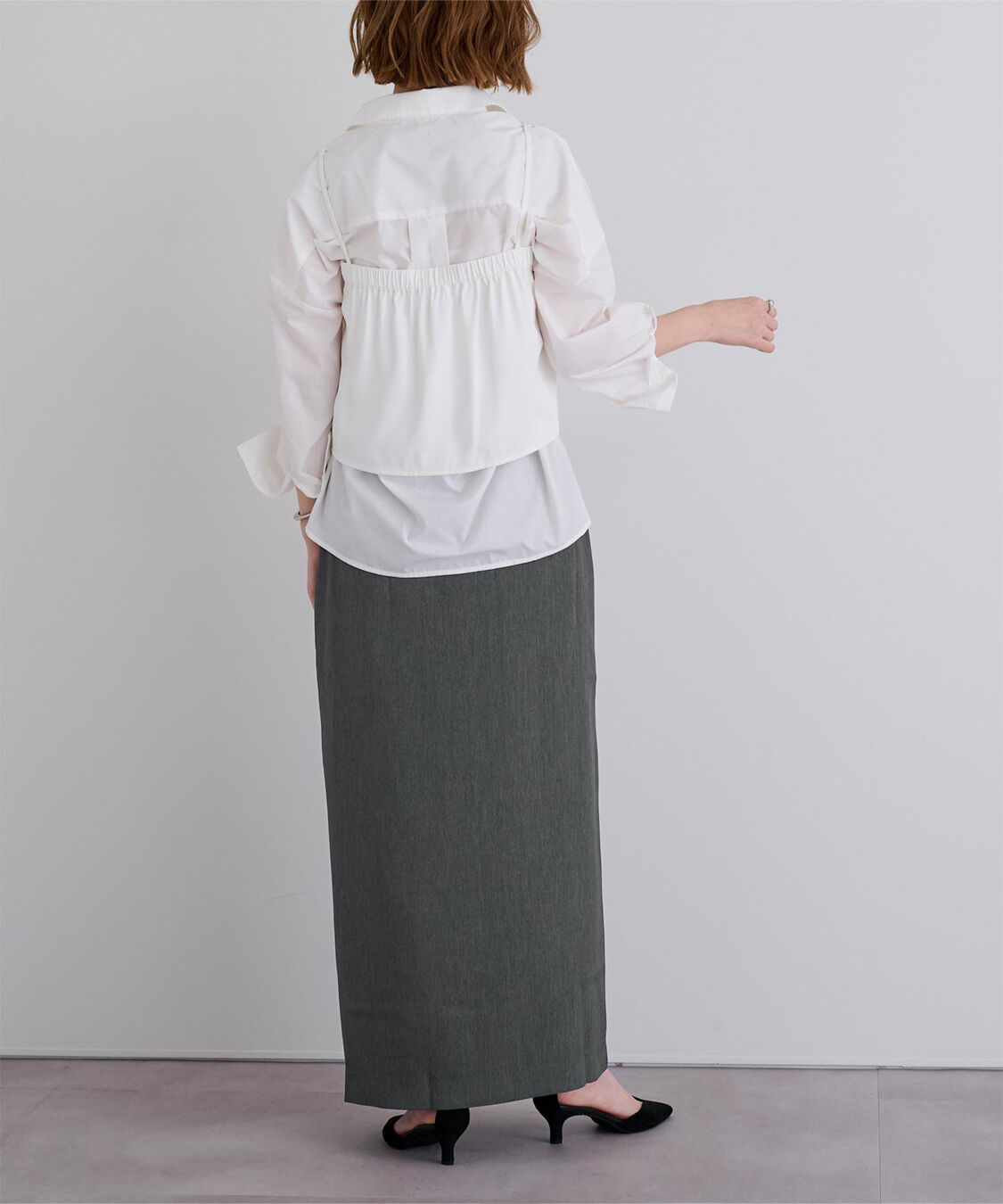 ur's「ﾗｯﾌﾟﾃﾞｻﾞｲﾝIﾗｲﾝｽｶｰﾄ」|スカート|