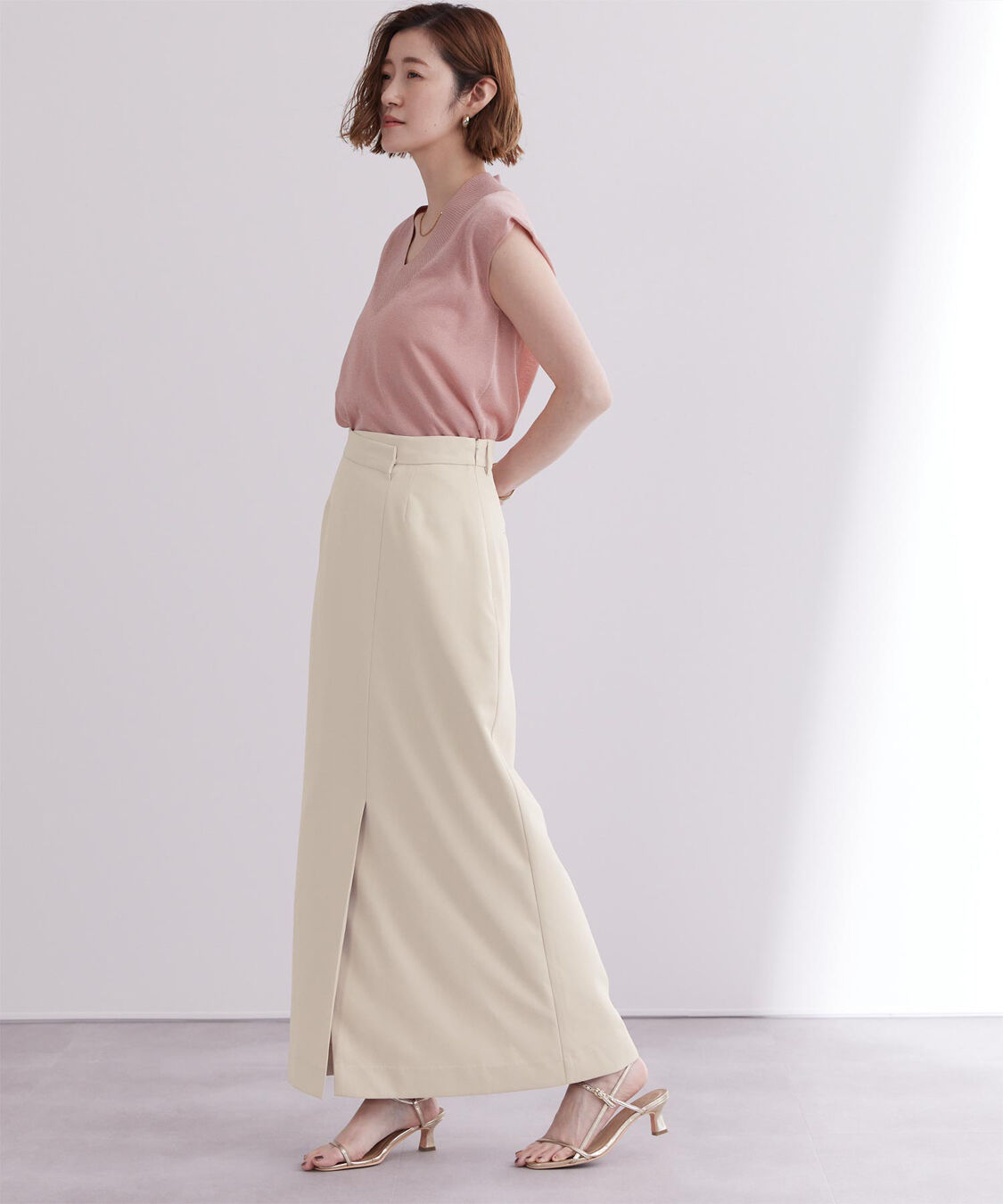 ur's「ﾗｯﾌﾟﾃﾞｻﾞｲﾝIﾗｲﾝｽｶｰﾄ」|スカート|