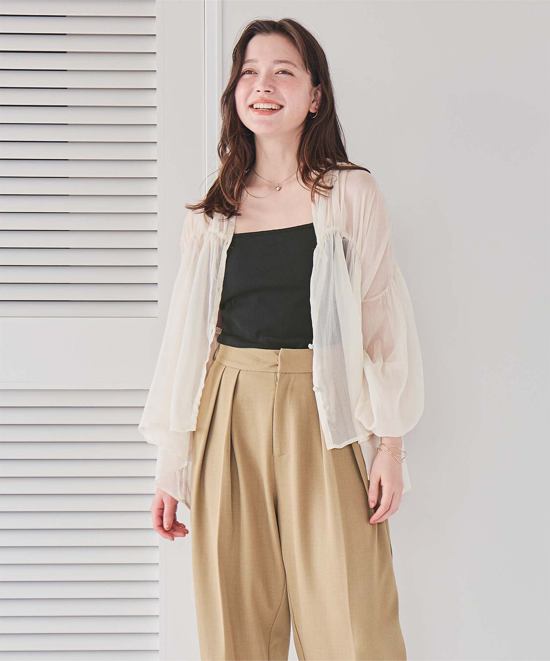 titivate「カップ付きダブルストラップキャミソール」|キャミソール|