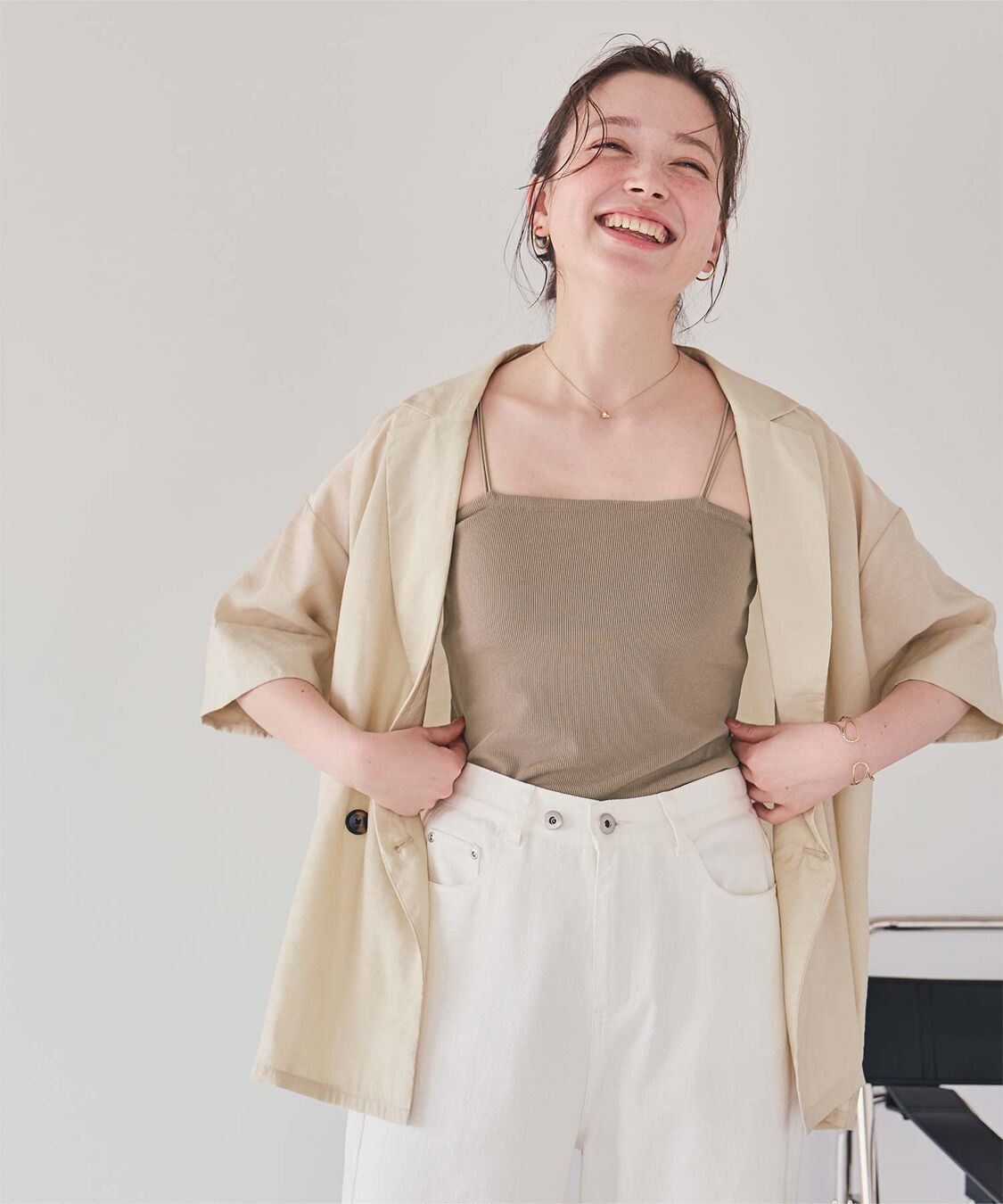 titivate「カップ付きダブルストラップキャミソール」|キャミソール|