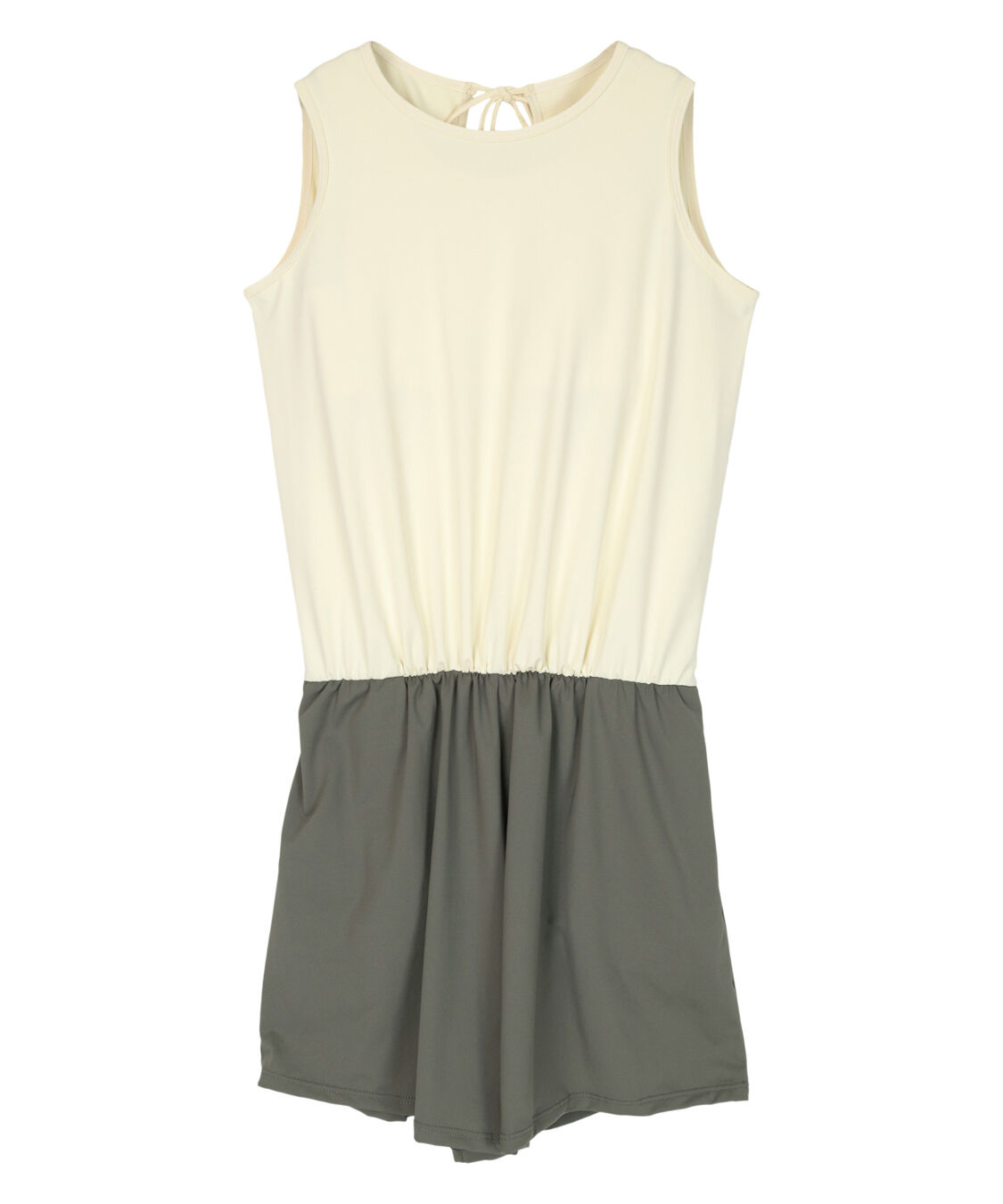 SEA DRESS「ﾊﾞｯｸﾘﾎﾞﾝﾉｰｽﾘｰﾌﾞｵｰﾙｲﾝﾜﾝ/水着」|コンビネゾン|