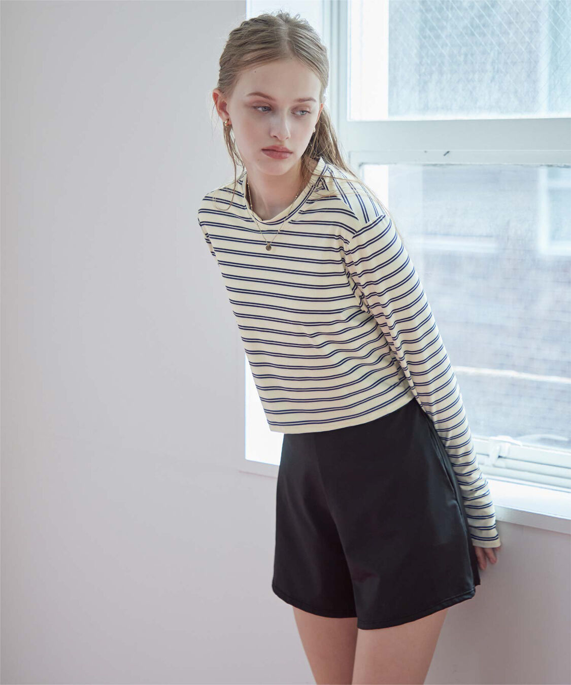 SEA DRESS「3点セット/ショートパンツ&times;カップ付長袖ビキニ/水着」|ビキニ|