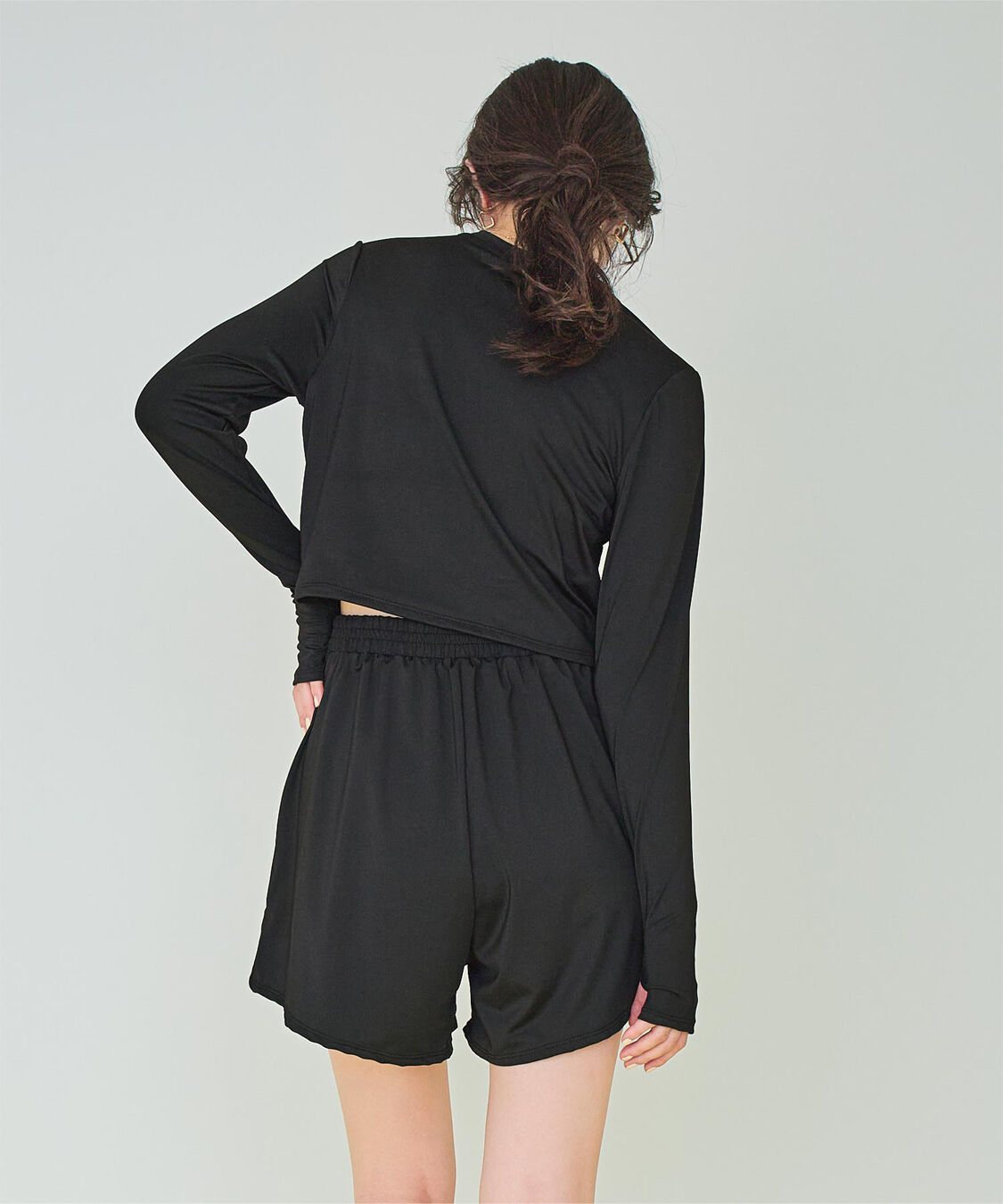 SEA DRESS「3点セット/ショートパンツ&times;カップ付長袖ビキニ/水着」|ビキニ|