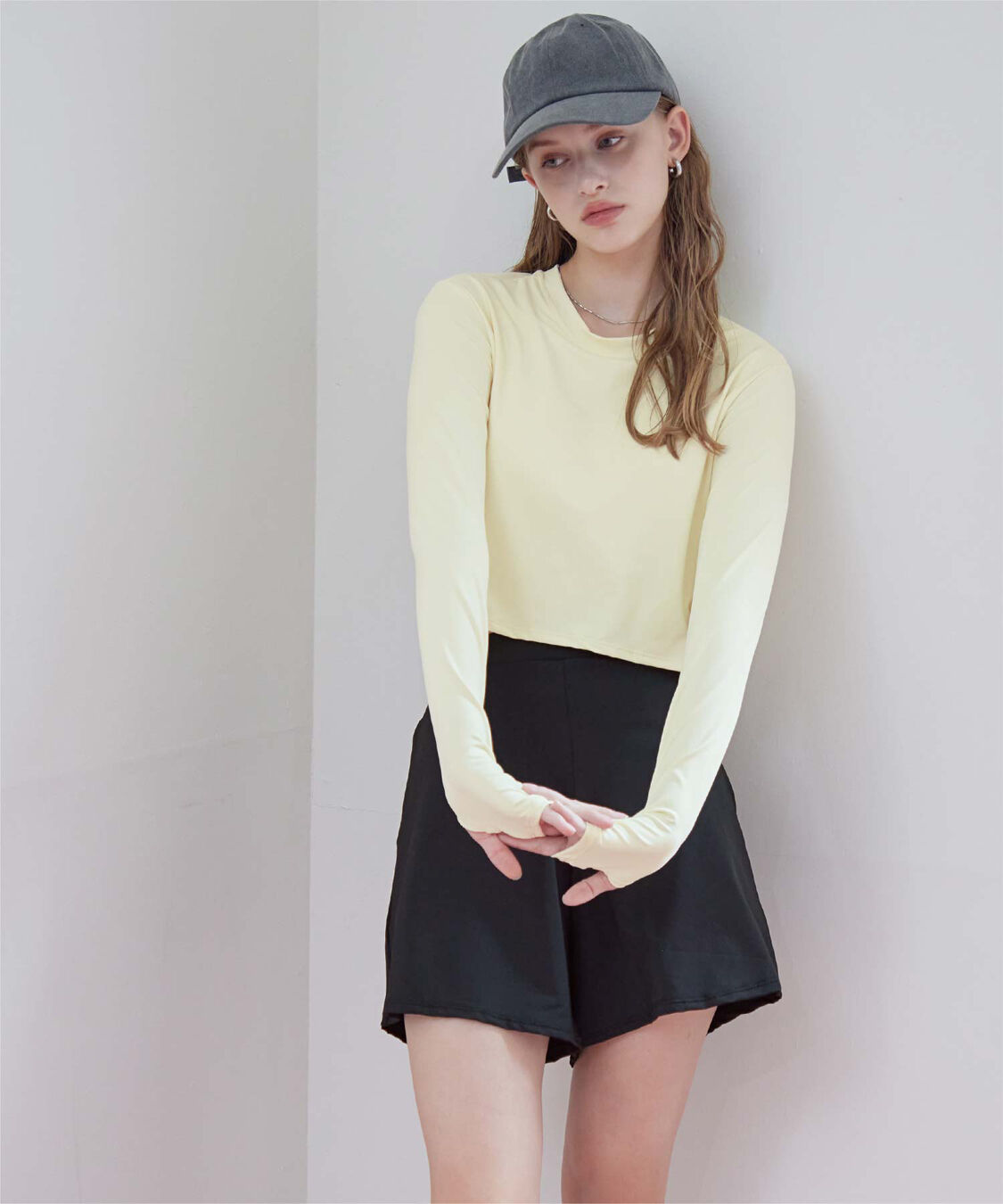 SEA DRESS「3点セット/ショートパンツ&times;カップ付長袖ビキニ/水着」|ビキニ|