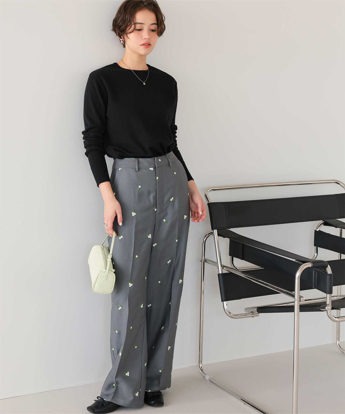 titivate「なめらか手触りカシミヤタッチクルーネックニット」|ニット・セーター|