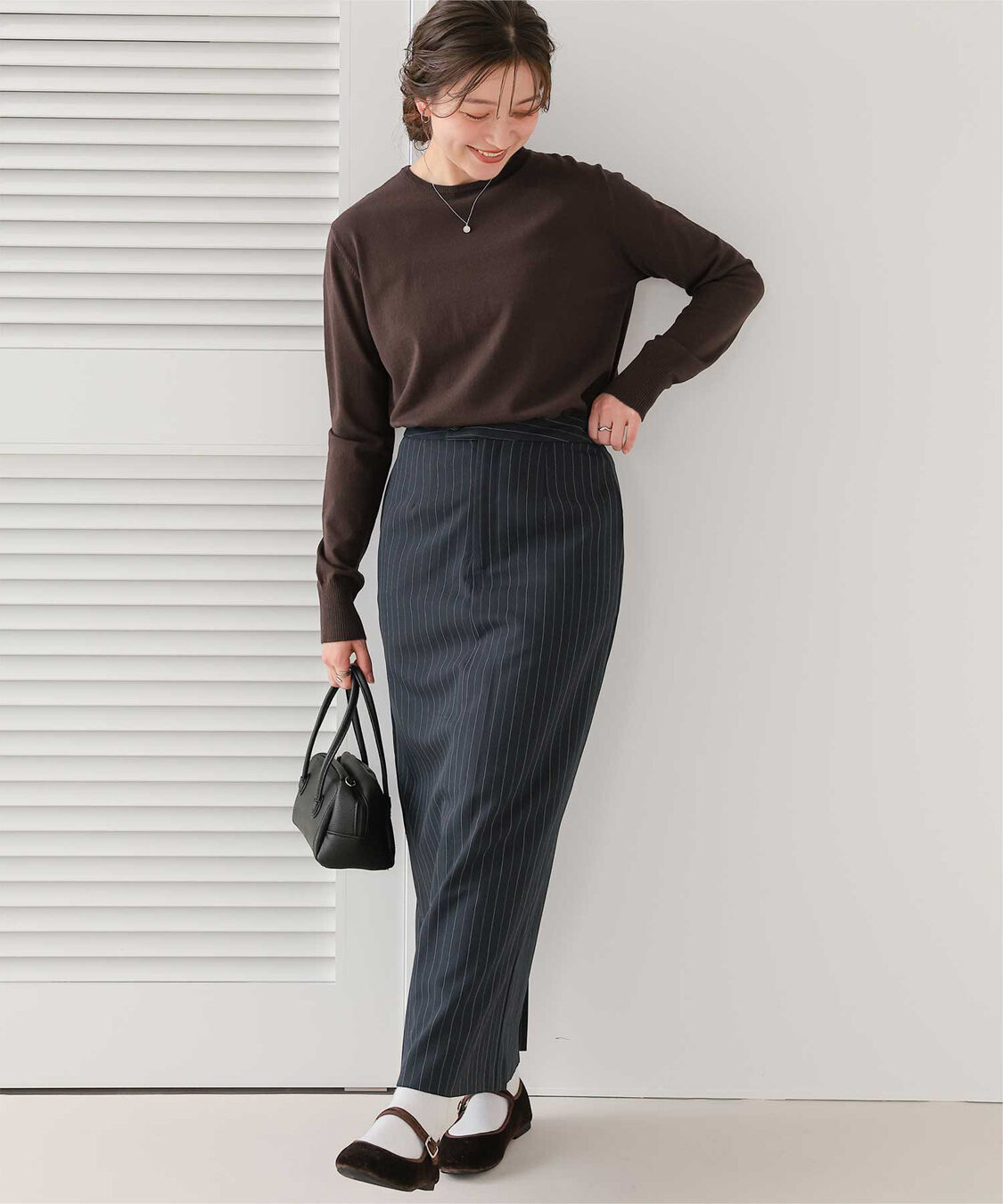 titivate「なめらか手触りカシミヤタッチクルーネックニット」|ニット・セーター|