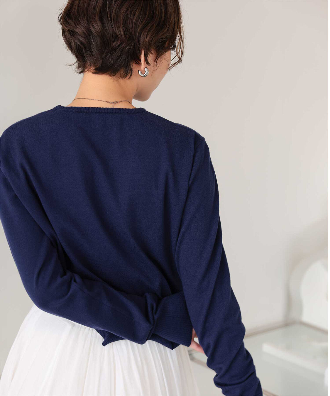 titivate「なめらか手触りカシミヤタッチクルーネックニット」|ニット・セーター|
