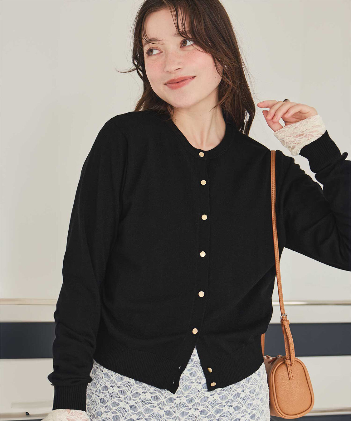 titivate「なめらか手触りカシミヤタッチニットカーディガン」|ニット・セーター|