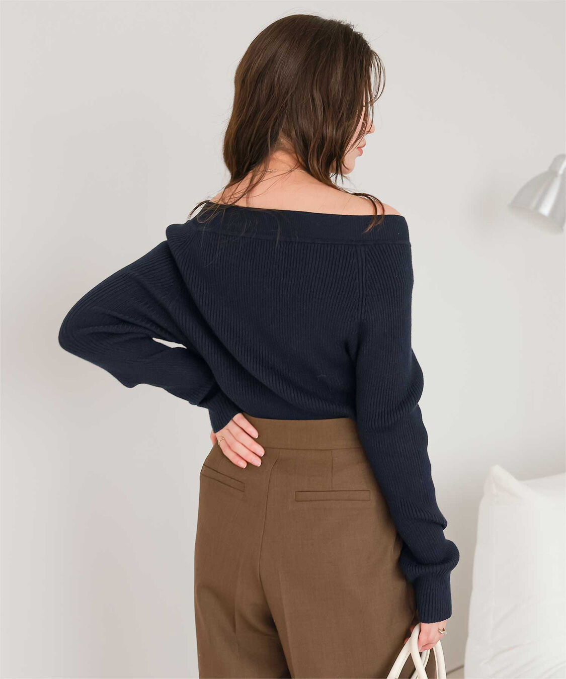 titivate「ウォッシャブルボートネックニット」|ニット・セーター|