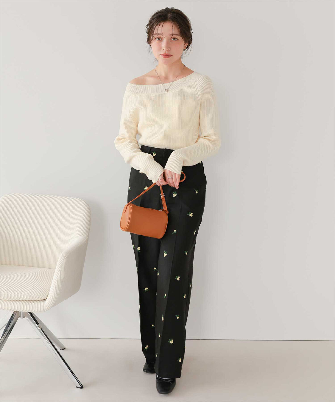 titivate「ウォッシャブルボートネックニット」|ニット・セーター|