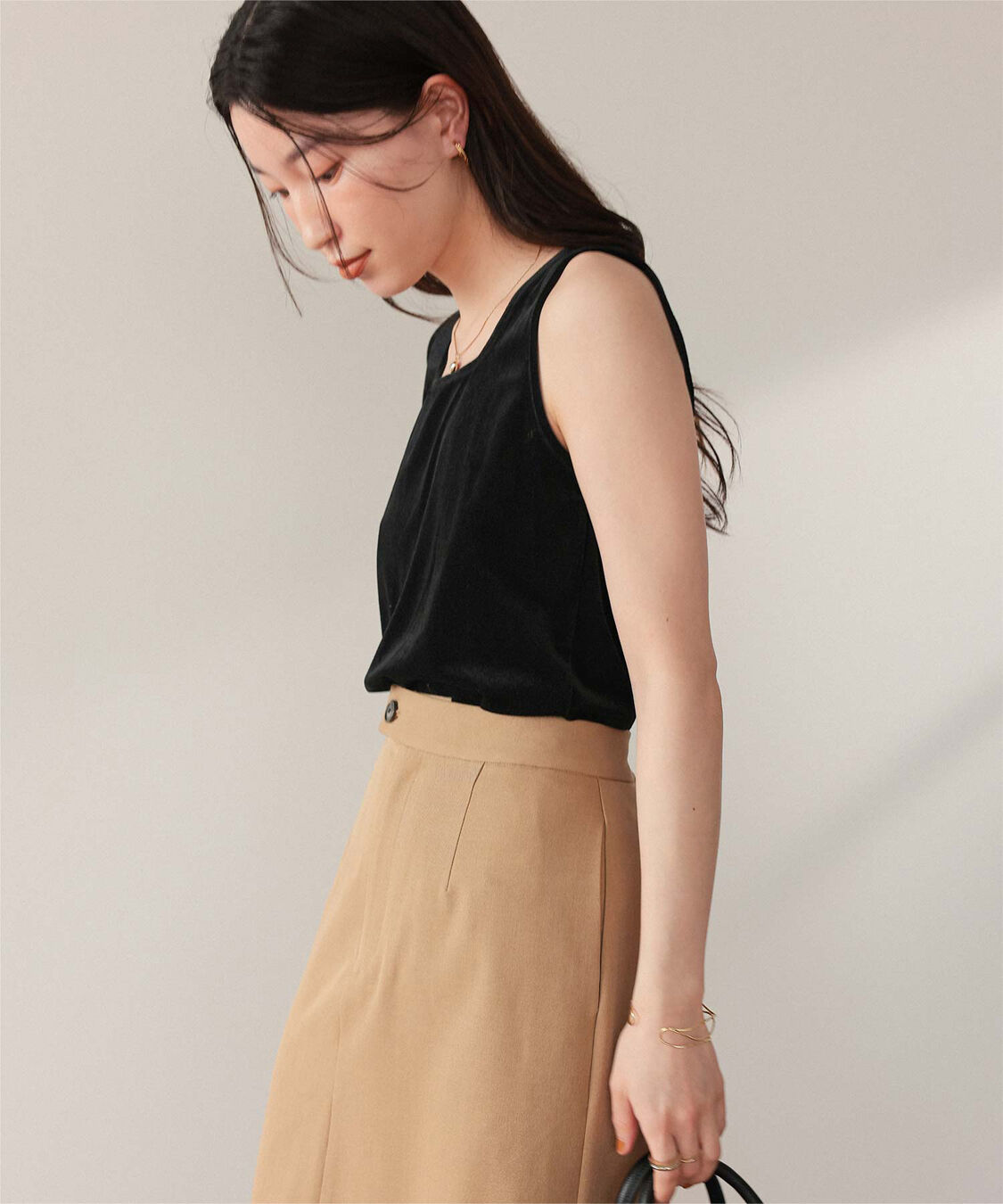 titivate「前後2wayシアーベロアタンクトップ」|タンクトップ|