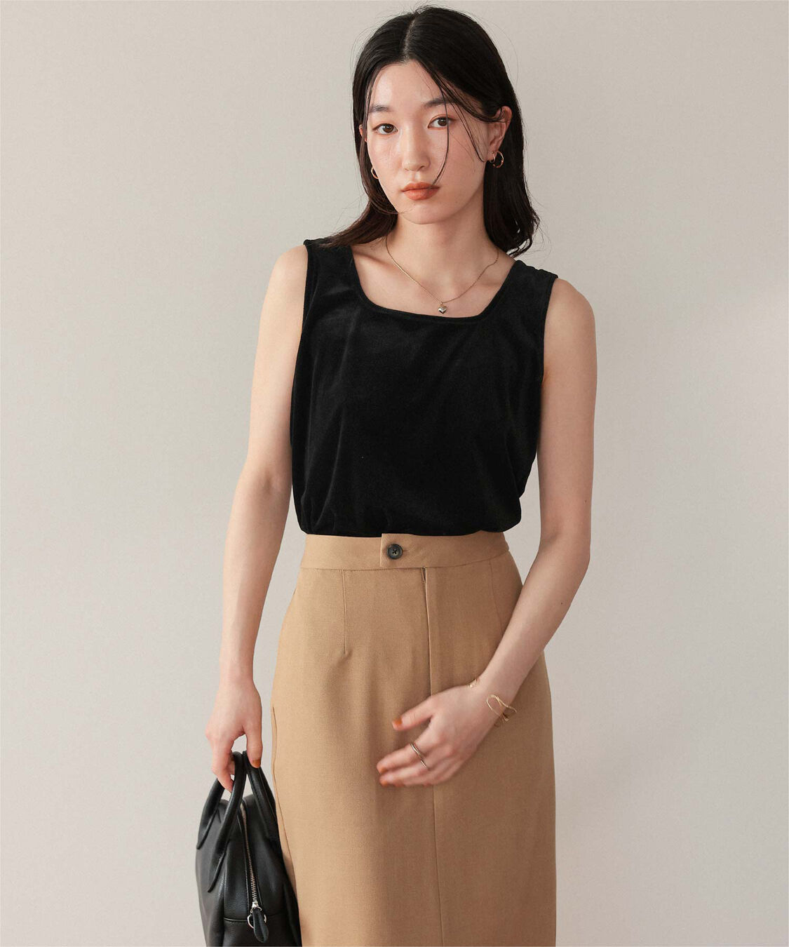 titivate「前後2wayシアーベロアタンクトップ」|タンクトップ|