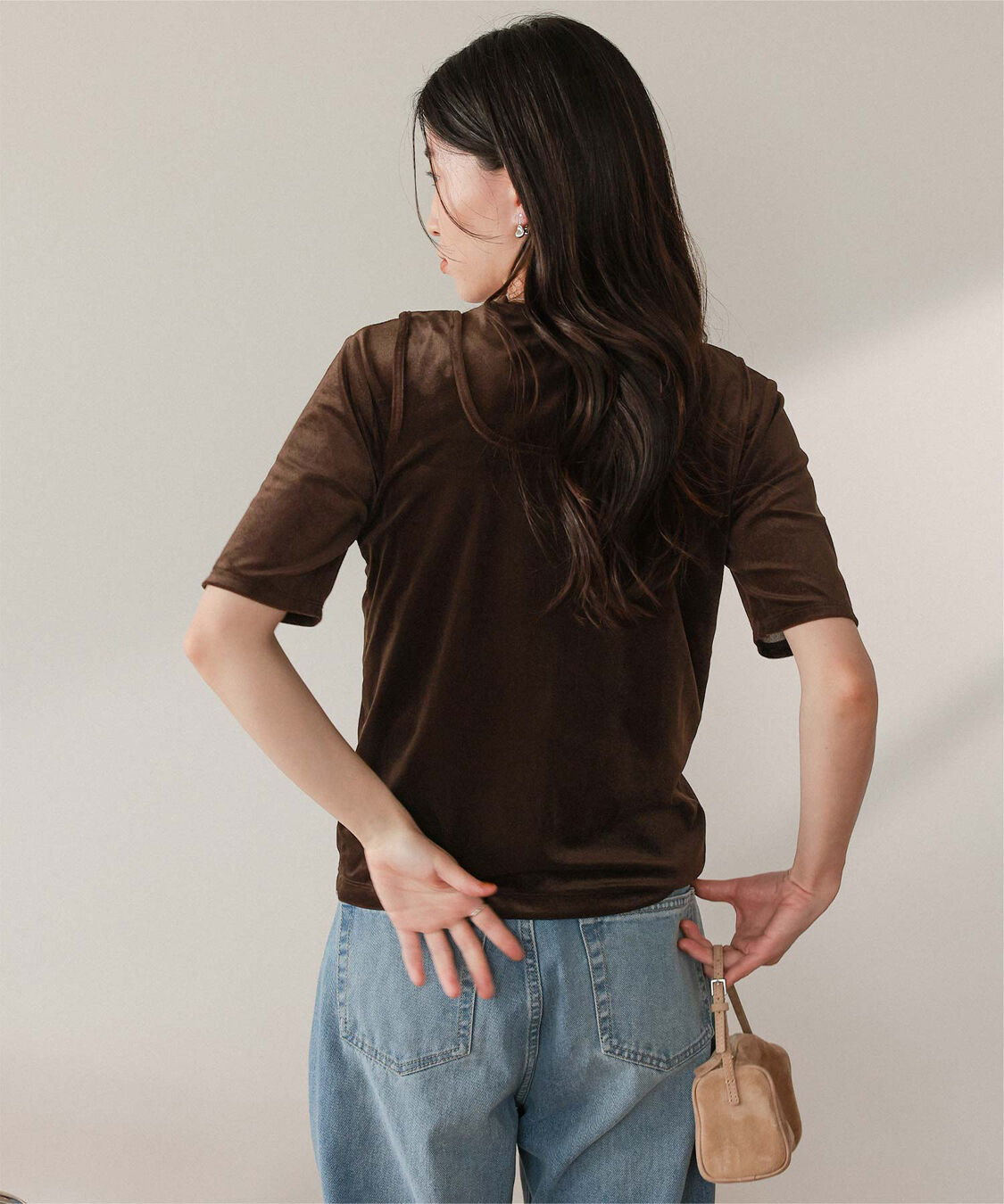 titivate「前後2wayシアーベロアタンクトップ」|タンクトップ|