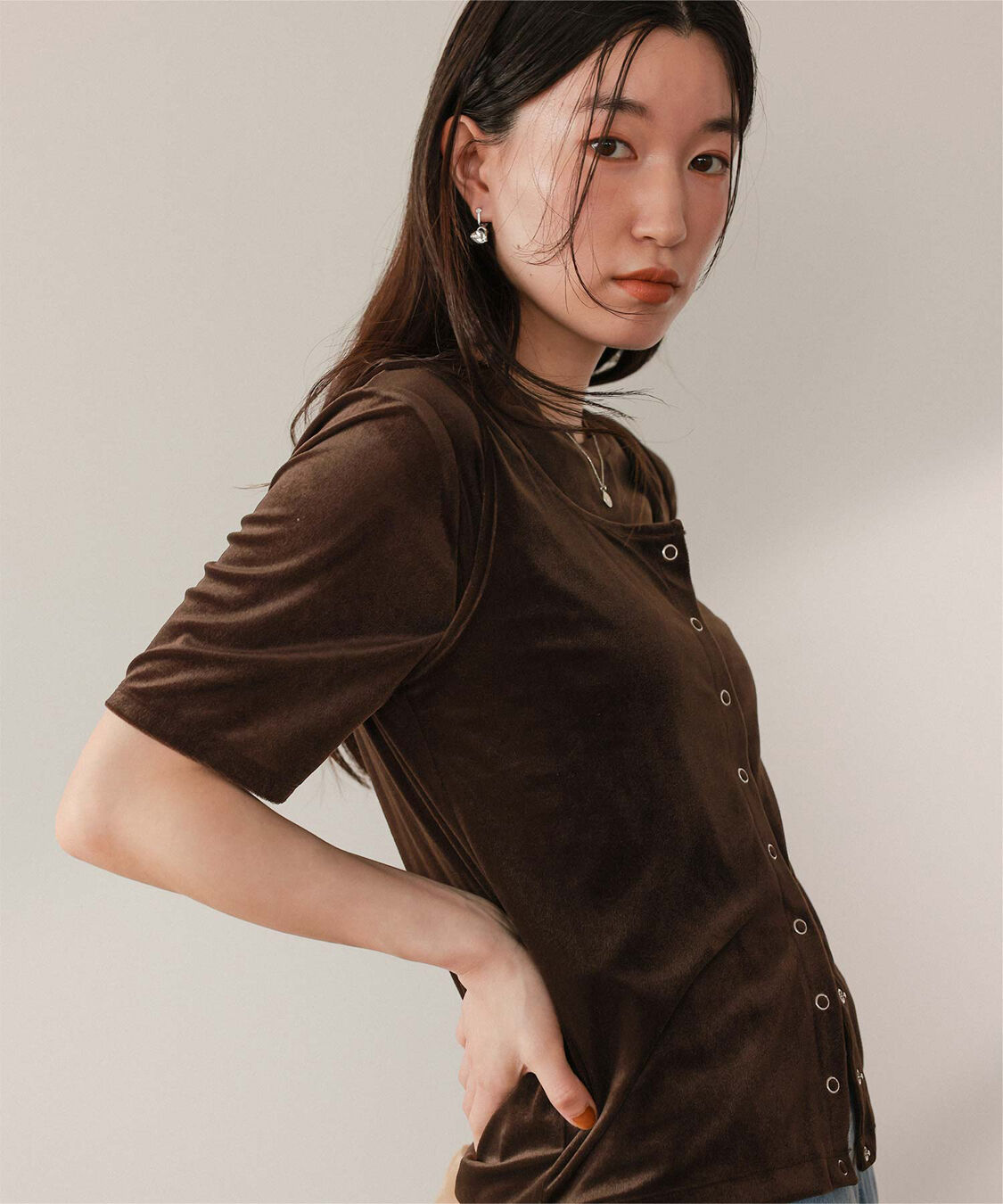 titivate「前後2wayシアーベロアタンクトップ」|タンクトップ|