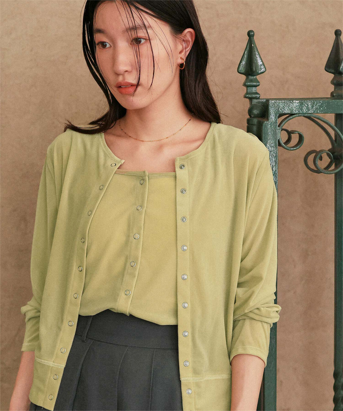 titivate「前後2wayシアーベロアタンクトップ」|タンクトップ|