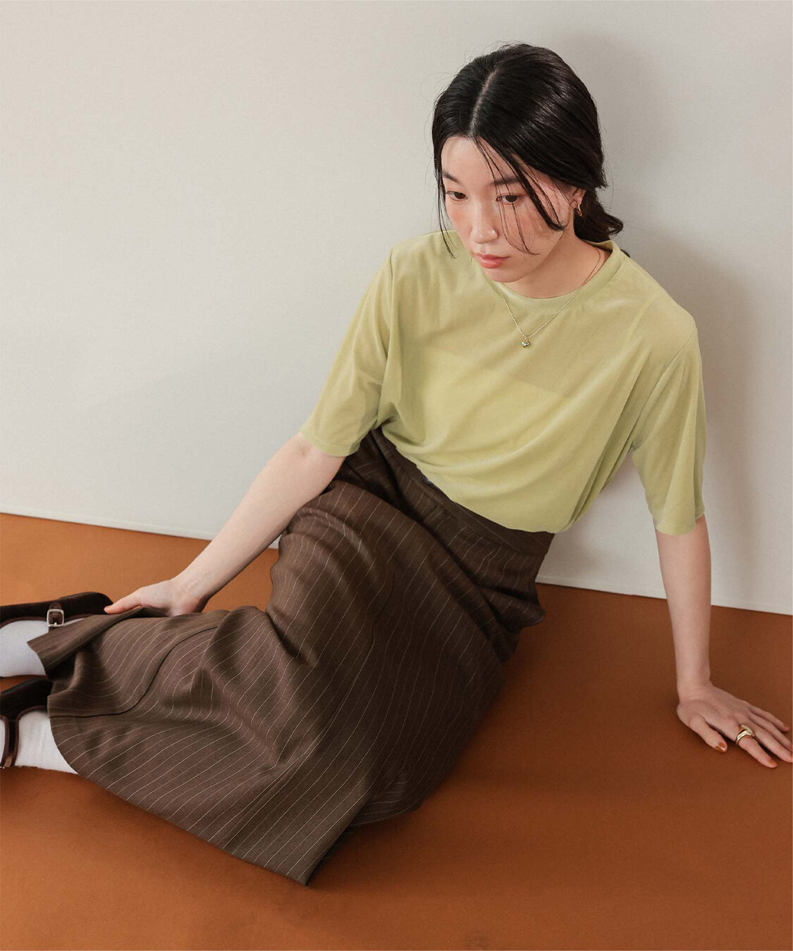 titivate「シアーベロア半袖Tシャツ」|Tシャツ・カットソー|