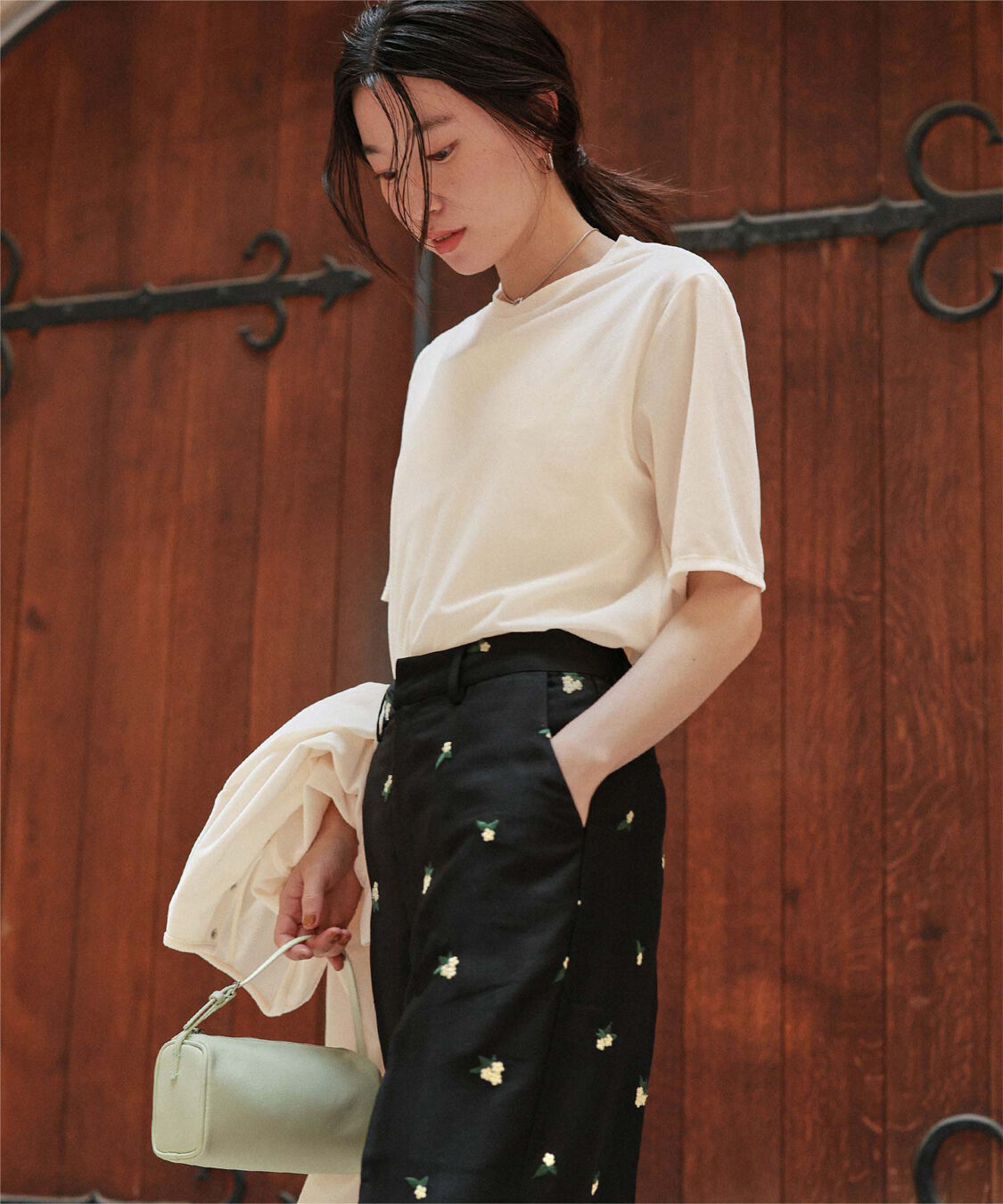 titivate「シアーベロア半袖Tシャツ」|Tシャツ・カットソー|