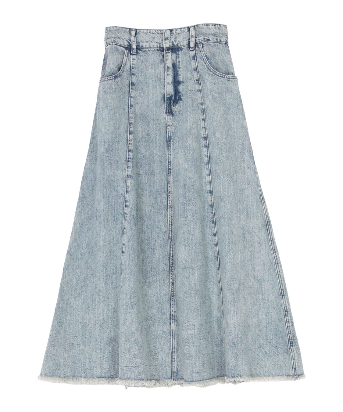 titivate「ハイウエストボリュームフレアデニムスカート」|スカート|