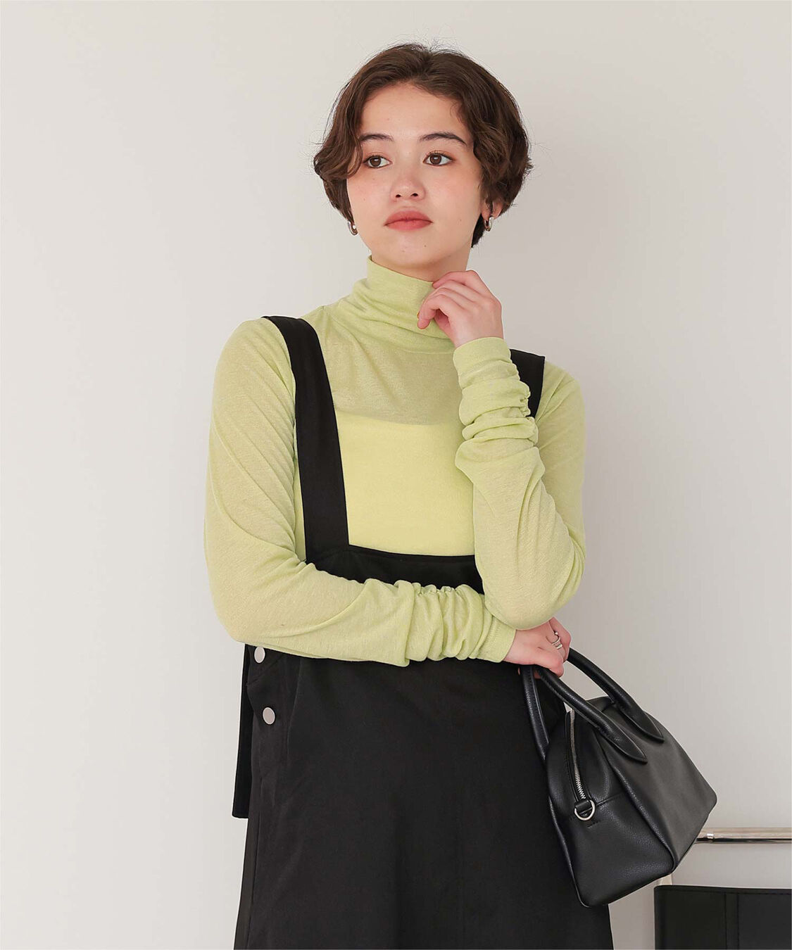 titivate「着心地抜群シアーハイネックトップス」|Tシャツ・カットソー|