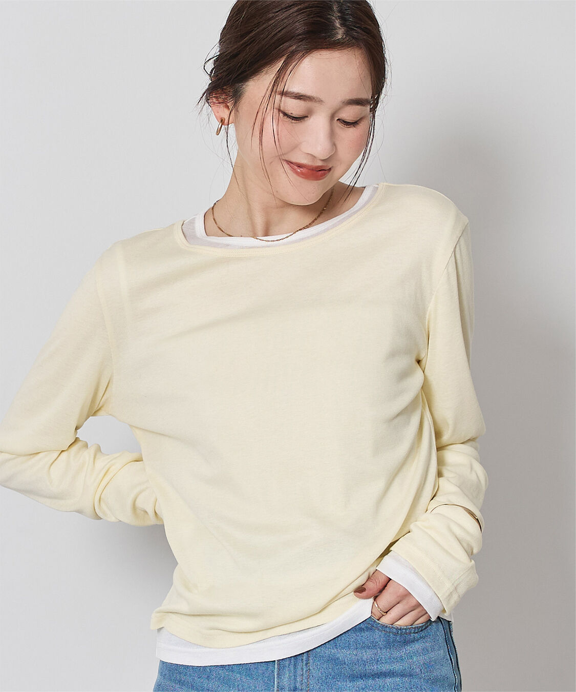 ur's「レイヤードトップスセット」|Tシャツ・カットソー|