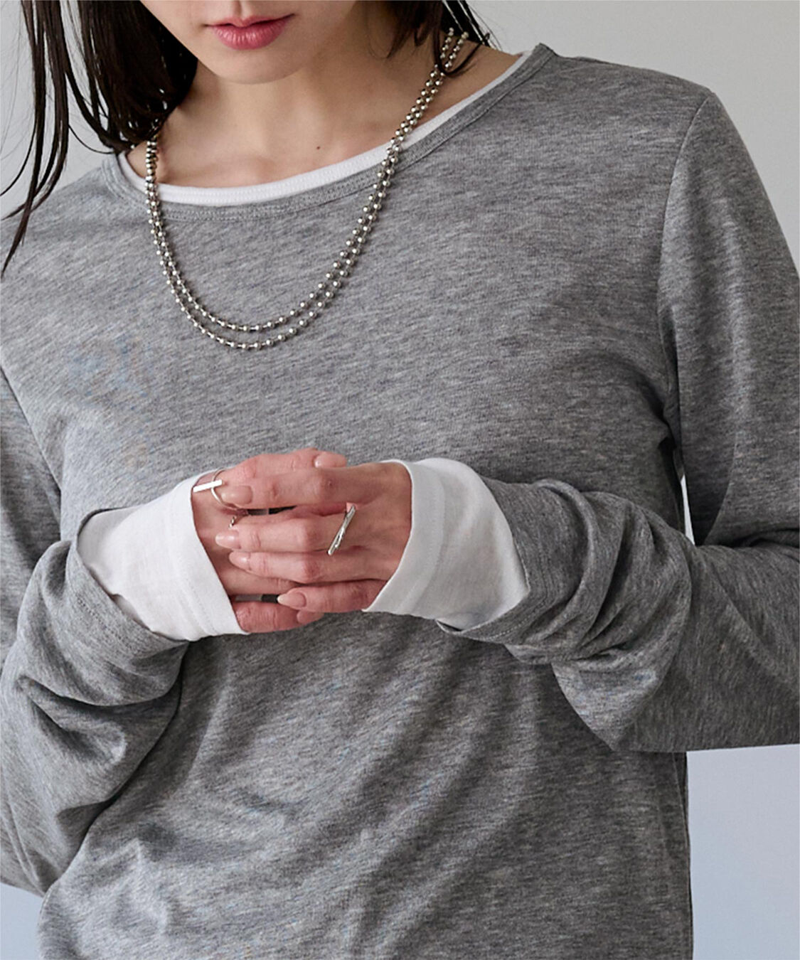 ur's「レイヤードトップスセット」|Tシャツ・カットソー|