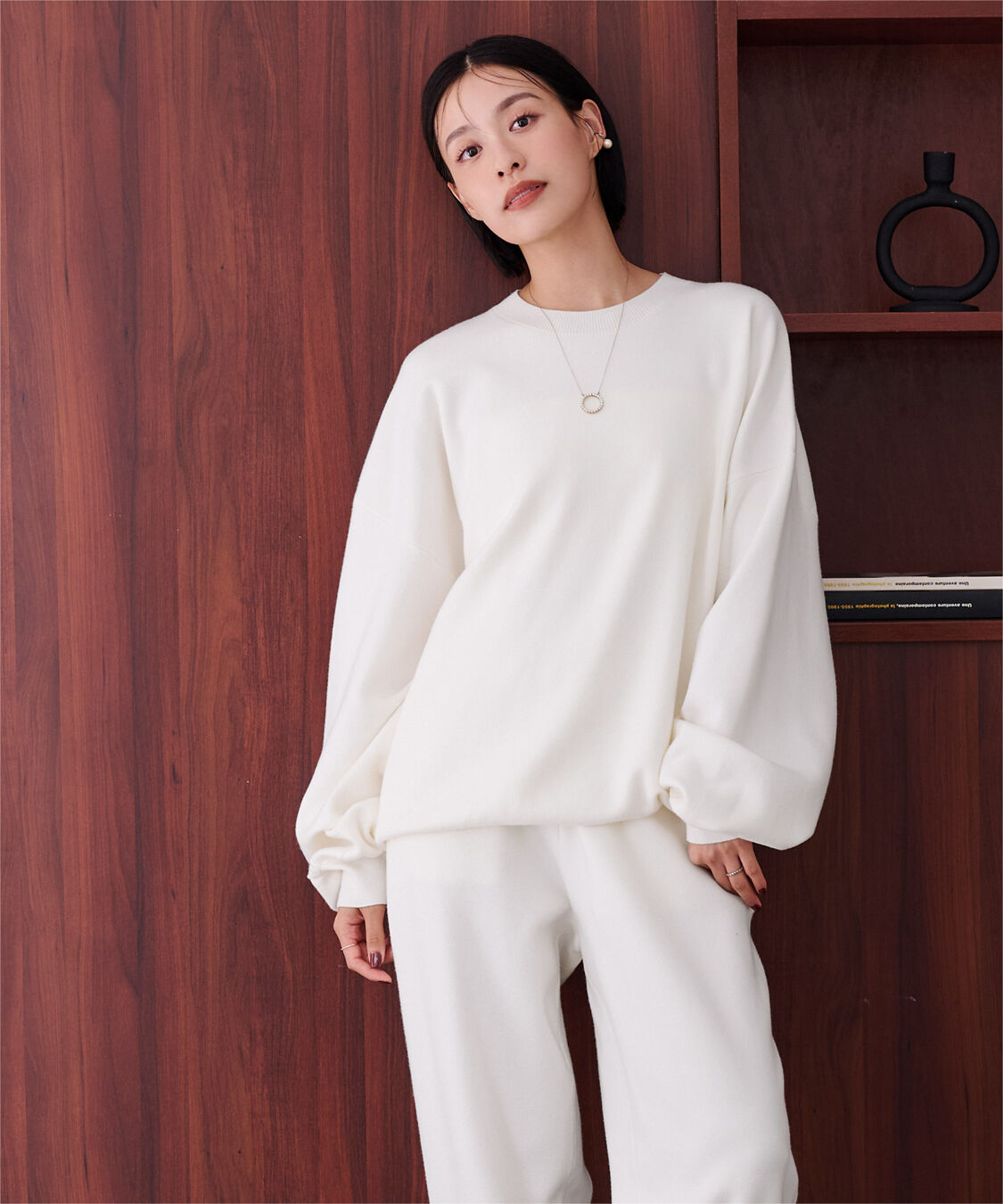 ur's「【黒川翼さんコラボアイテム】スウェットライクオーバーサイズニット」|ニット・セーター|