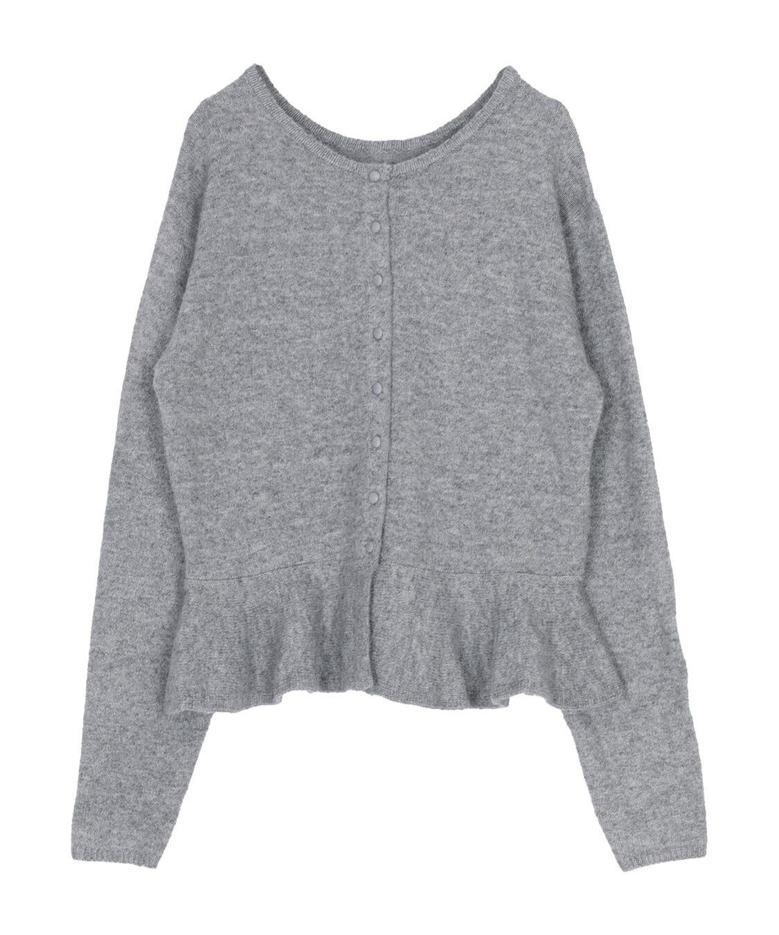 titivate「前後2wayフリルヘムニットカーディガン/トップス」|ニット・セーター|