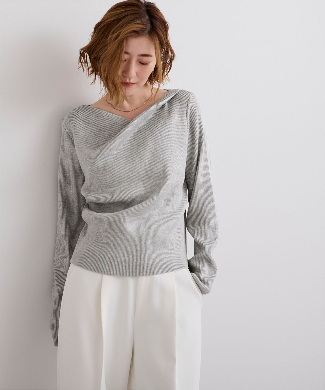 ur's「オフショルダーリブニットトップス」|ニット・セーター|