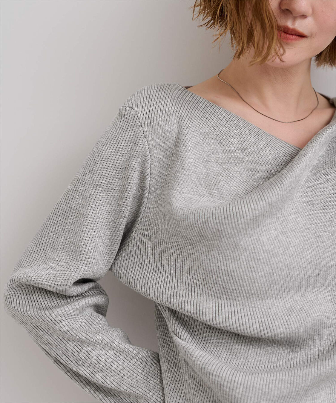 ur's「オフショルダーリブニットトップス」|ニット・セーター|